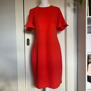 Orange Calvin Klein Dress